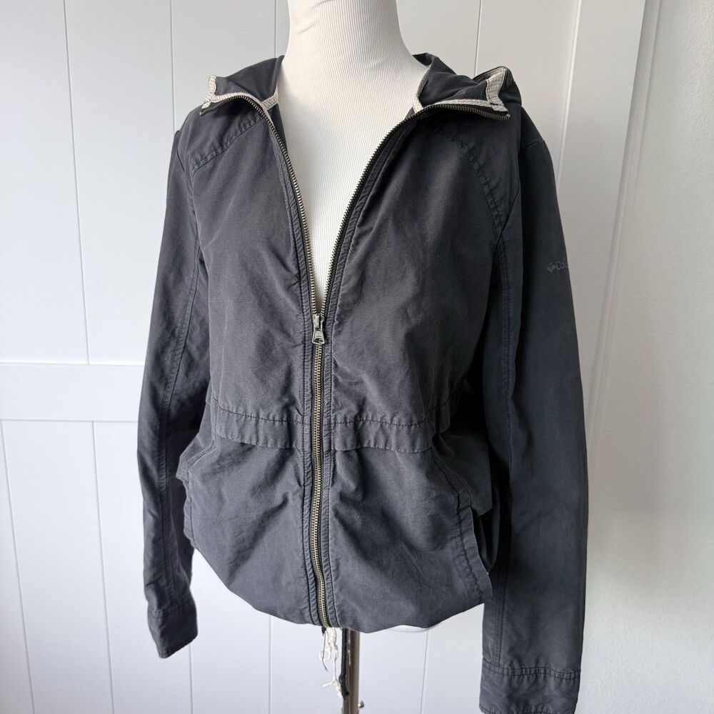 Columbia Arch Cape III Jacket  Sz L India Ink (Dark Gray) Gorpcore Hiking Travel